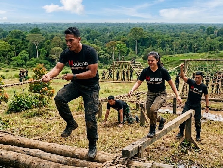 kegiatan outbound militer di sentul